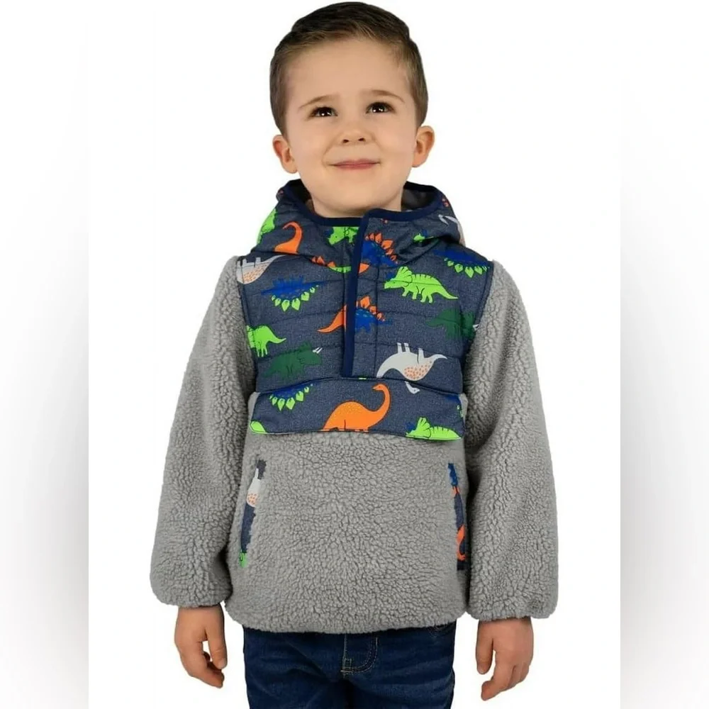 18 M Dinosaur BUNDLE - Jacket 1 Madison, Sweatsuit Kit+Pearl, Little Me Set NWT